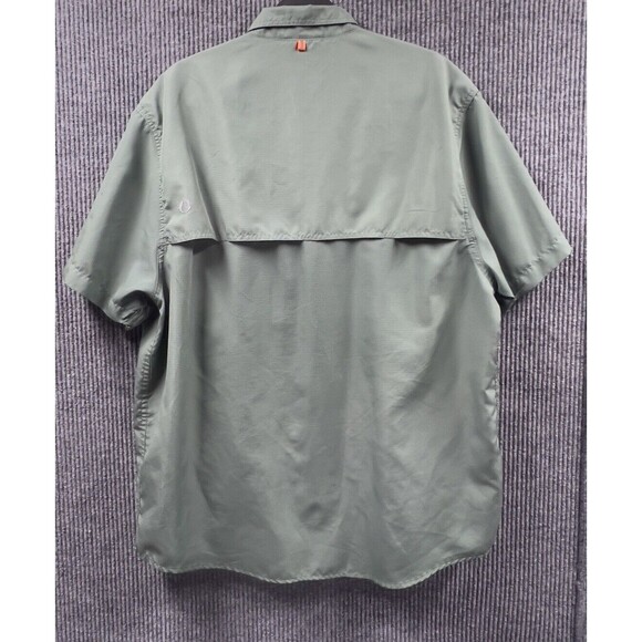 The American Outdoorsman Mens Fishing Shirt XL Green Vented Back Ripstop Fishing - Picture 2 of 16